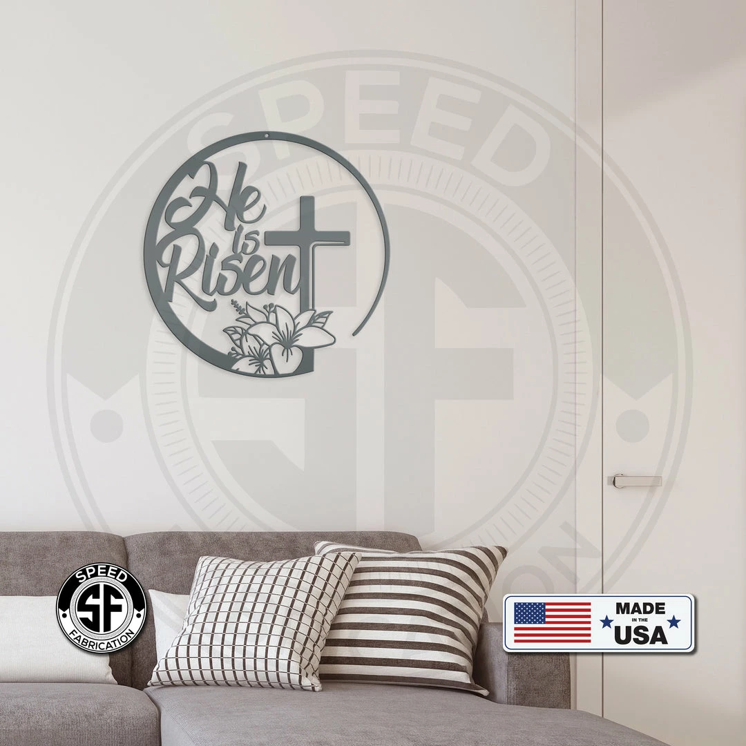 Speed Fabrication Religious Metal Signs Christian Easter Sign
