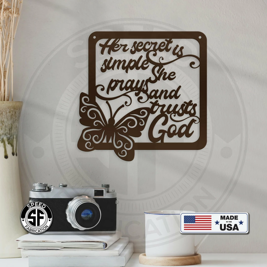 Speed Fabrication Christian Metal Wall Art Religious Metal Signs