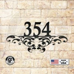 Speed Fabrication Personalized Decorative House Number Metal Sign