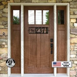 Speed Fabrication Personalized Deer In Sight Address House Numbers Metal Sign Address/House Number Metal Signs