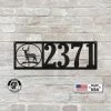 Speed Fabrication Personalized Deer In Sight Address House Numbers Metal Sign Address/House Number Metal Signs