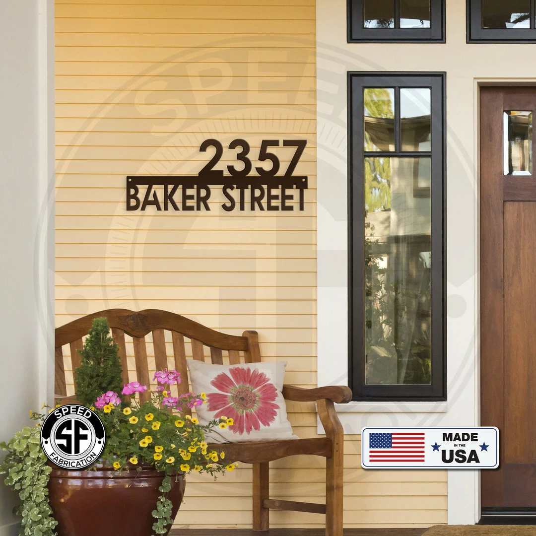 Speed Fabrication Personalized Address Metal Sign