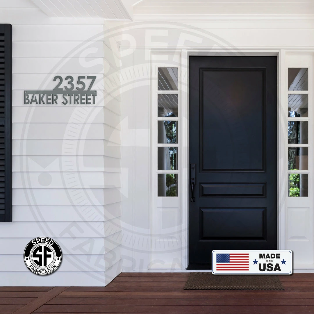 Speed Fabrication Personalized Address Metal Sign