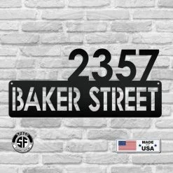 Speed Fabrication Personalized Address Metal Sign