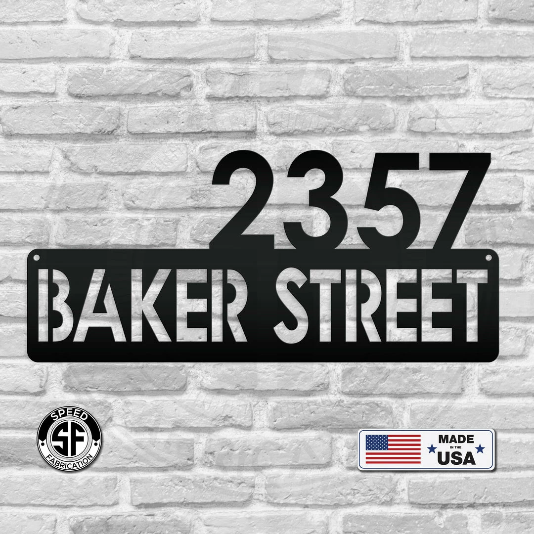 Speed Fabrication Personalized Address Metal Sign
