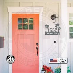 Speed Fabrication Most Popular Palm Tree Address Sign