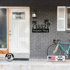 Speed Fabrication Most Popular Palm Tree Address Sign