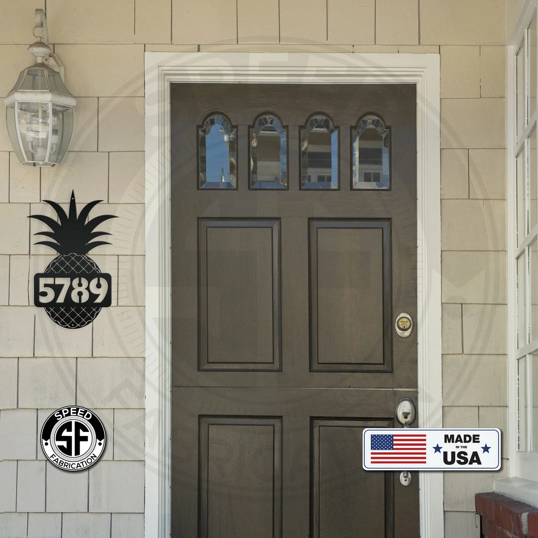 Speed Fabrication Most Popular Custom Metal House Number - Heavy Duty - Beach House Address Numbers