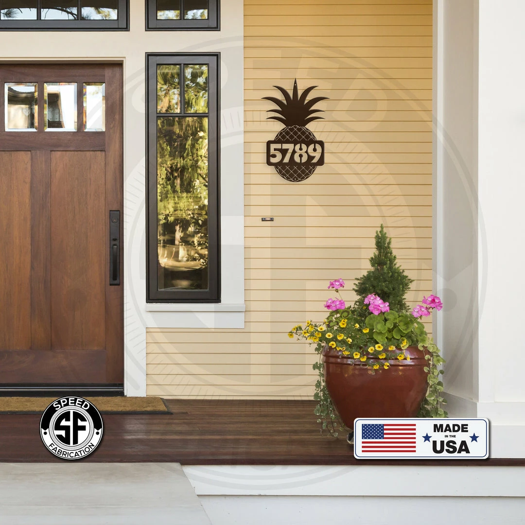 Speed Fabrication Most Popular Custom Metal House Number - Heavy Duty - Beach House Address Numbers