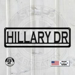 Speed Fabrication Custom Metal Address Sign Address/House Number Metal Signs