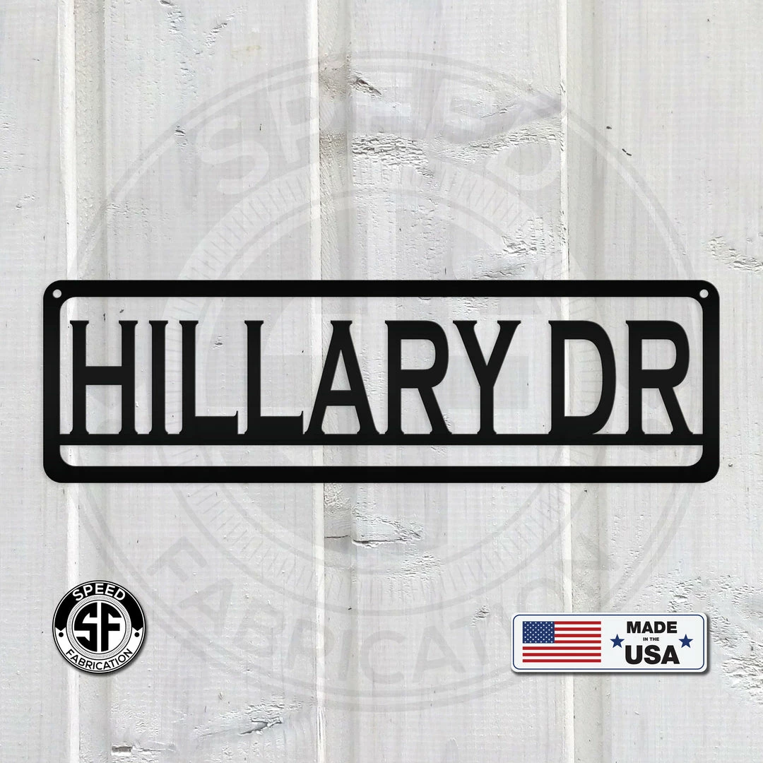 Speed Fabrication Custom Metal Address Sign Address/House Number Metal Signs