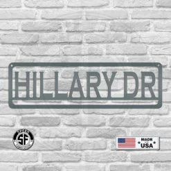 Speed Fabrication Custom Metal Address Sign Address/House Number Metal Signs