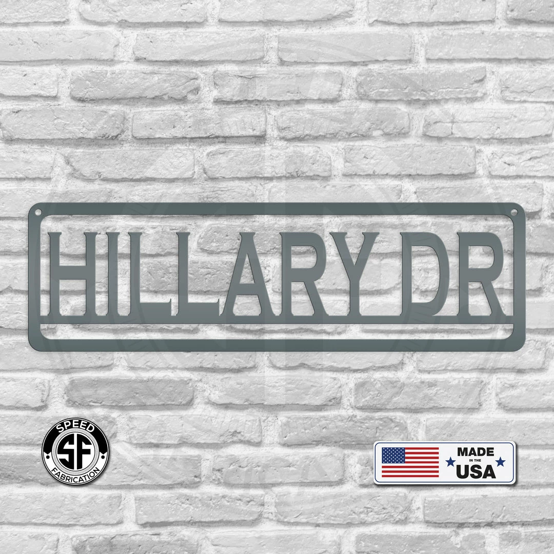 Speed Fabrication Custom Metal Address Sign Address/House Number Metal Signs