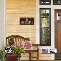 Speed Fabrication Address/House Number Metal Signs Personalized Address Metal Sign