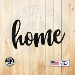 Speed Fabrication Home Metal Sign Decor