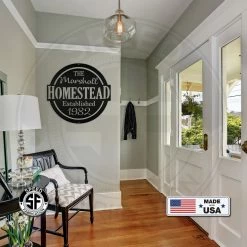 Speed Fabrication Personalized Family Homestead With Established Date Metal Sign