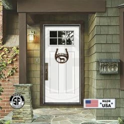 Speed Fabrication Horseshoe Welcome Metal Sign Farm Metal Signs