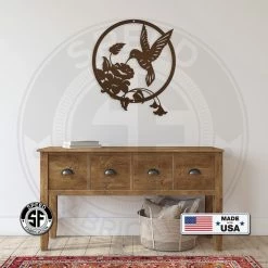 Speed Fabrication Metal Hummingbird Sign