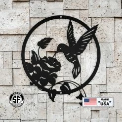 Speed Fabrication Metal Hummingbird Sign