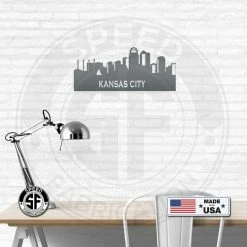 Speed Fabrication Kansas City Skyline Metal Sign