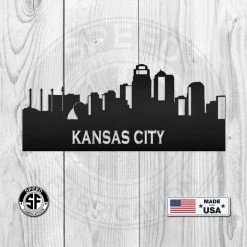Speed Fabrication Kansas City Skyline Metal Sign