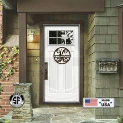 Speed Fabrication Vine Monogram Personalized Metal Sign