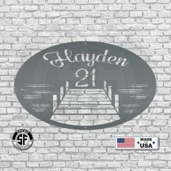 Speed Fabrication Custom Metal Lake Lot Sign Address/House Number Metal Signs