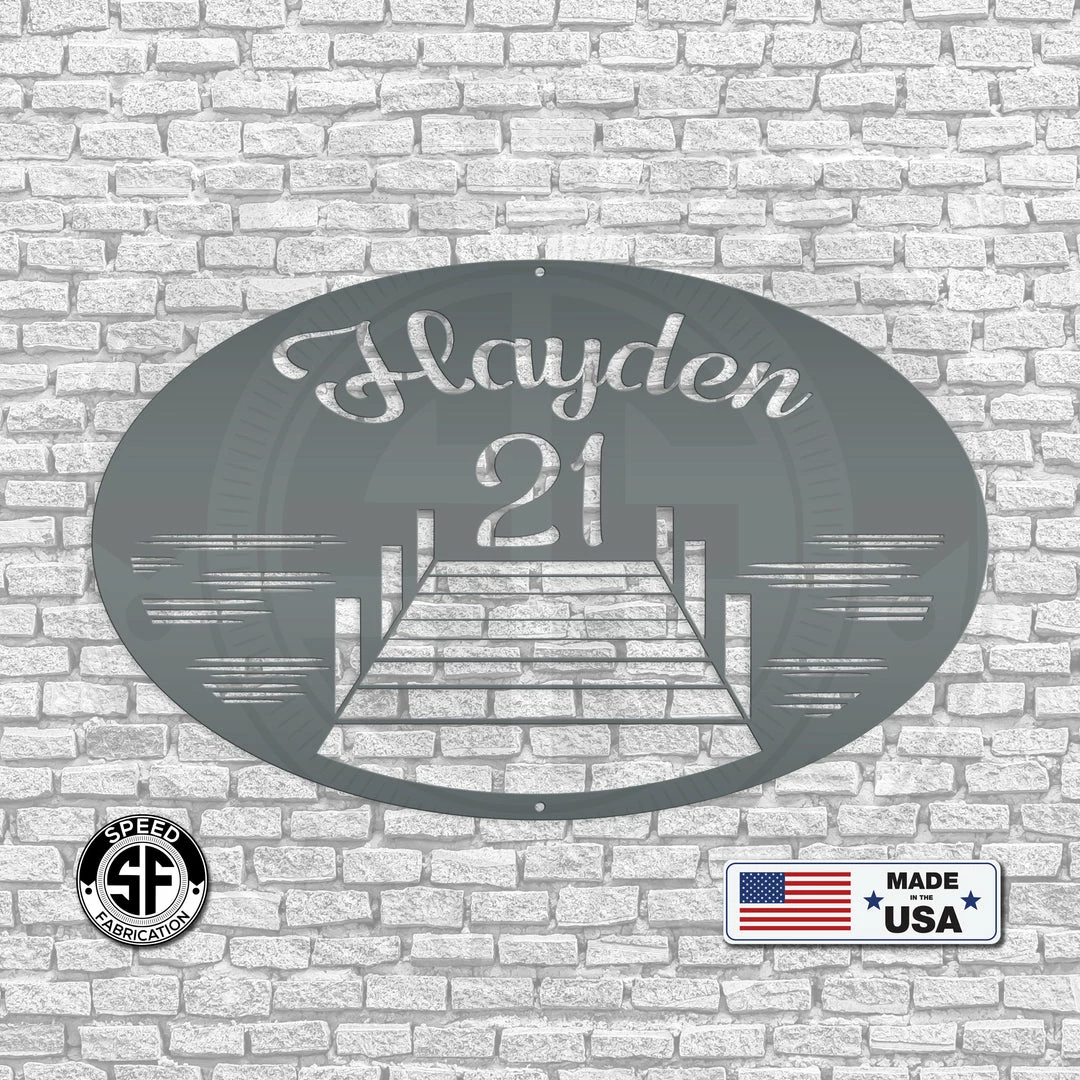 Speed Fabrication Custom Metal Lake Lot Sign Address/House Number Metal Signs