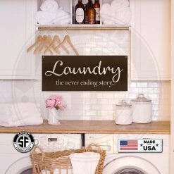 Speed Fabrication Kitchen/Bath/Laundry Laundry Room Sign