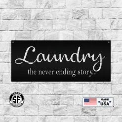 Speed Fabrication Kitchen/Bath/Laundry Laundry Room Sign