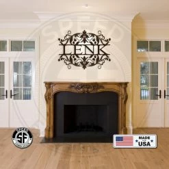 Speed Fabrication Elegant Vine Border Split By Family Name