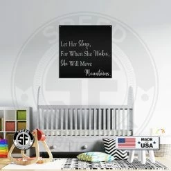 Speed Fabrication When She Wakes, She Will Move Mountains - Bedroom Decor