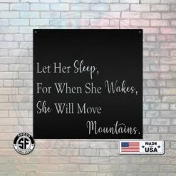 Speed Fabrication When She Wakes, She Will Move Mountains - Bedroom Decor