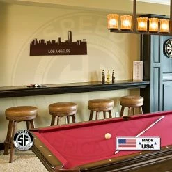 Speed Fabrication Los Angeles Skyline Metal Sign City Skyline