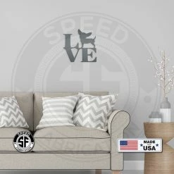 Speed Fabrication Love Chihuahua Metal Sign Home Decor & Gifts