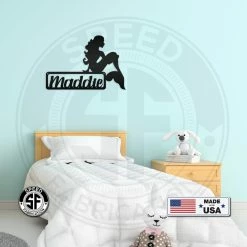 Speed Fabrication Decor Personalized Mermaid Square Metal Sign