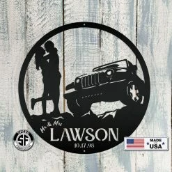 Speed Fabrication Custom Wedding Date - Off Road Sign Garage Metal Signs