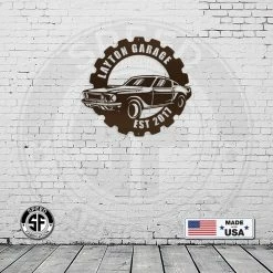 Speed Fabrication Metal Muscle Car Sign Most Popular