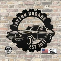 Speed Fabrication Metal Muscle Car Sign Most Popular