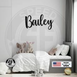 Speed Fabrication Personalized Name Metal Sign Decor