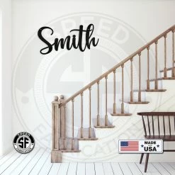 Speed Fabrication Personalized Name Metal Sign Decor