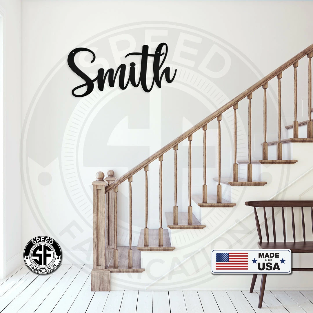 Speed Fabrication Personalized Name Metal Sign Decor