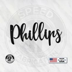 Speed Fabrication Personalized Name Metal Sign Decor