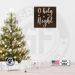 Speed Fabrication O Holy Night Christmas Metal Sign Christmas Metal Signs