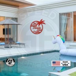 Speed Fabrication Custom Metal Palm Tree Sign Most Popular