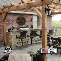 Speed Fabrication Personalized Patio Bar & Grill Metal Sign