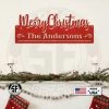 Speed Fabrication Christmas Metal Signs Personalized Family Name Merry Christmas Metal Sign