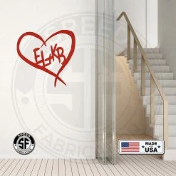 Speed Fabrication Personalized Carved Heart With Initials Metal Sign