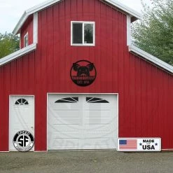 Speed Fabrication Personalized Pig Farm With Established Date Metal Sign - Indoor Outdoor Metal Sign - Farm Metal Signs