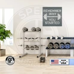 Speed Fabrication Remember Why You Started Home Gym Metal Sign